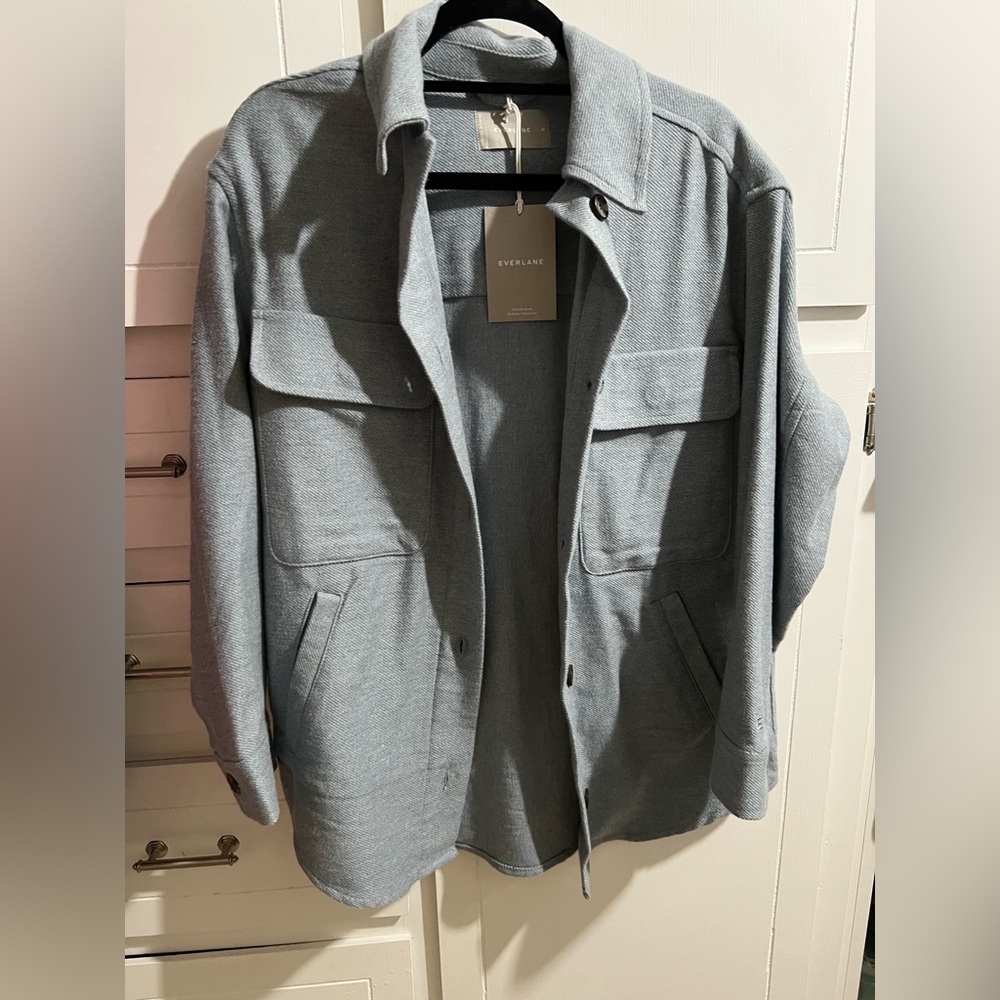 Everlane Light Blue Shirt Jacket NWT